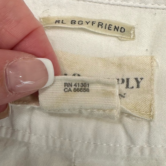 Denim & Supply Ralph Lauren | RL Boyfriend Button Down | White | Large - Picture 8 of 13